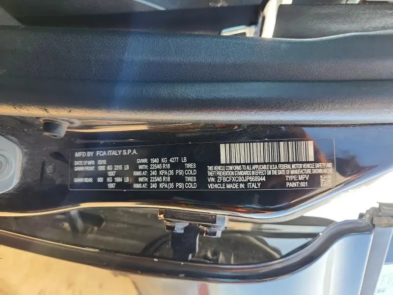 2018 FIAT 500X TREKKING  