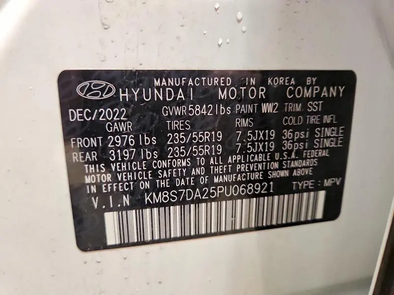 2023 HYUNDAI SANTA FE LIMITED  