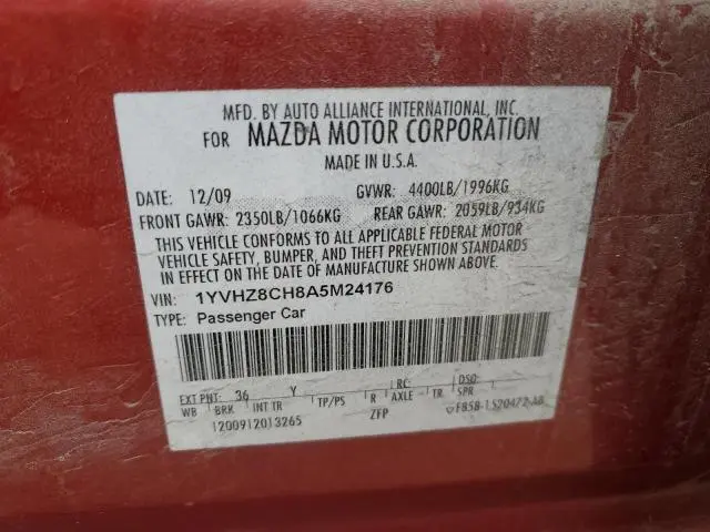 2010 MAZDA 6 I  