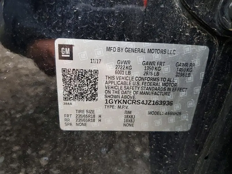 2018 CADILLAC XT5 LUXURY  