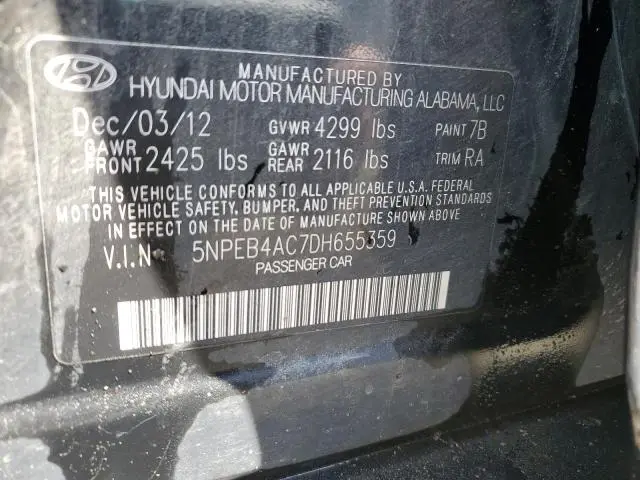 2013 HYUNDAI SONATA GLS