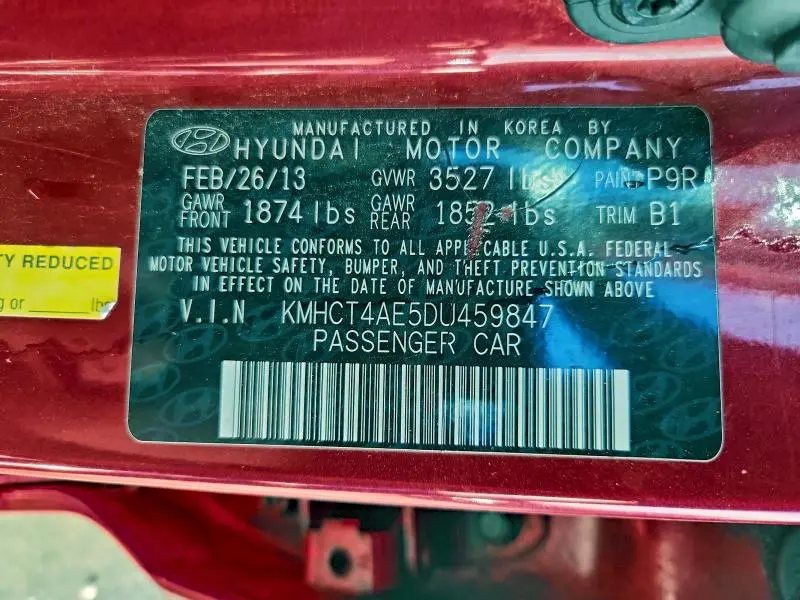 2013 HYUNDAI ACCENT GLS  