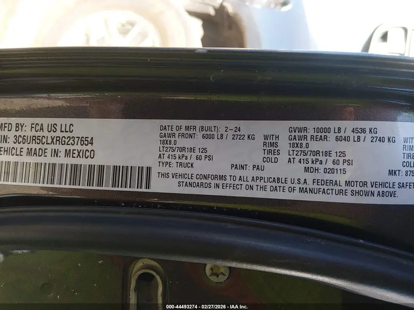 2024 RAM 2500  