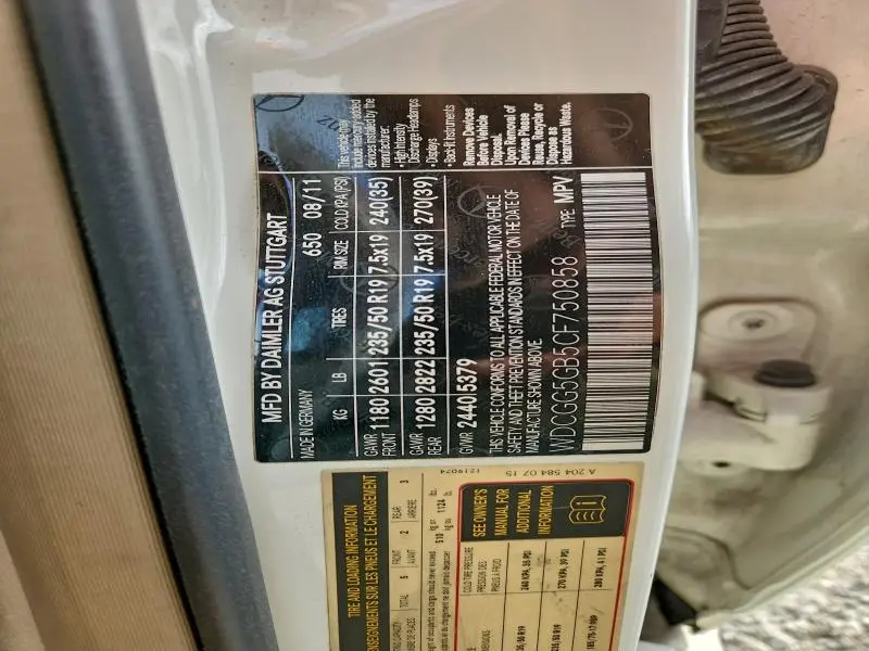 2012 MERCEDES-BENZ GLK 350  