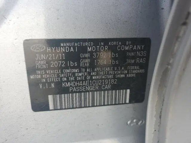 2012 HYUNDAI ELANTRA GLS  