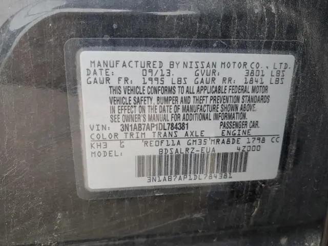 2013 NISSAN SENTRA S  