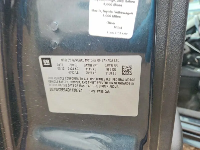 2013 CHEVROLET IMPALA LTZ  