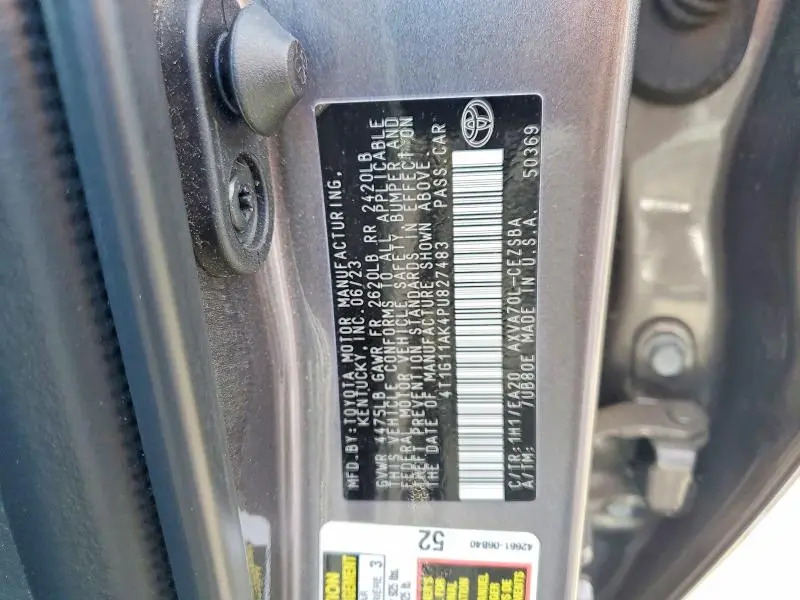 2023 TOYOTA CAMRY SE  