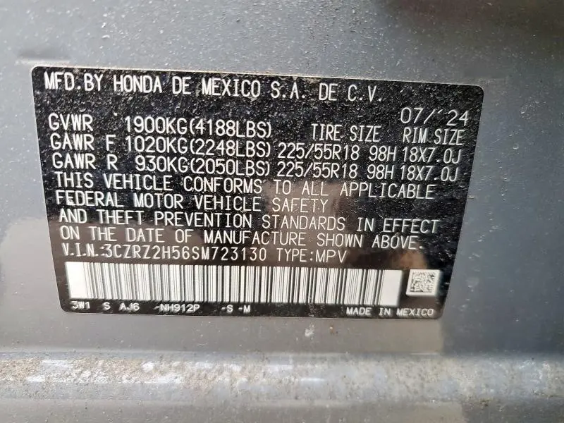 2025 HONDA HR-V SPORT  