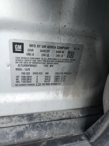 2015 CHEVROLET TRAX LS  