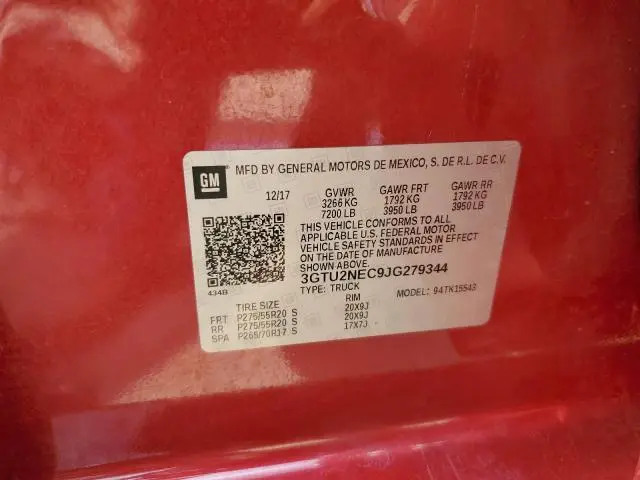 2018 GMC SIERRA K1500 SLT  
