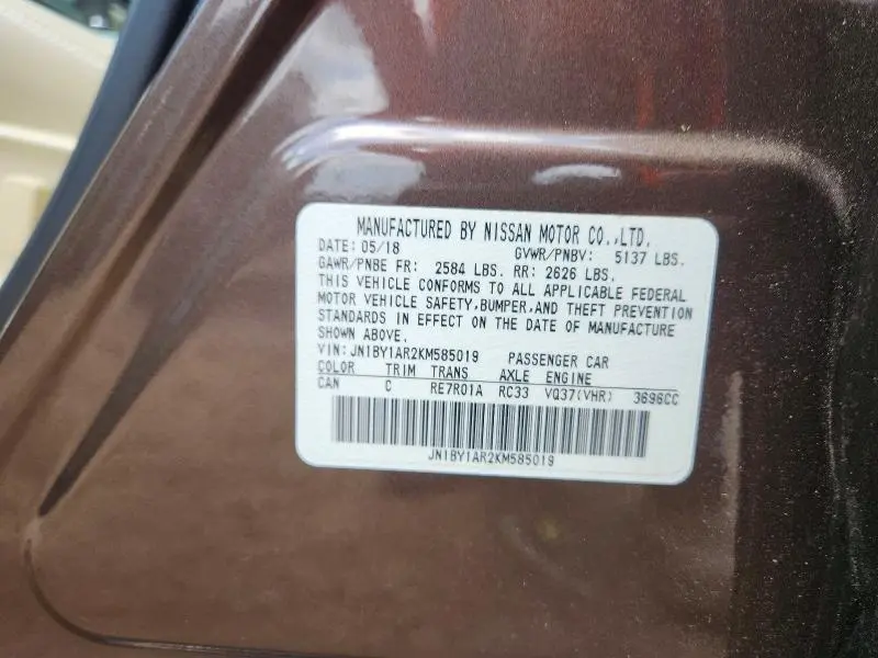 2019 INFINITI Q70 3.7 LUXE  