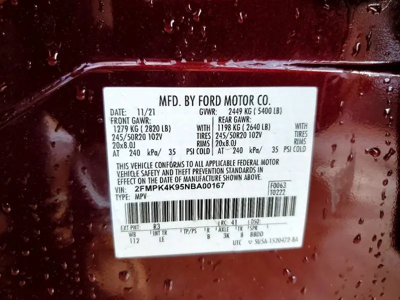 2022 FORD EDGE TITANIUM  