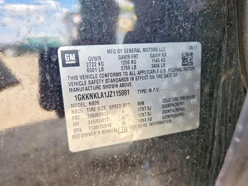2018 GMC ACADIA SLE  