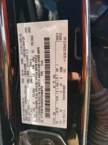 2019 FORD F150 SUPERCREW  