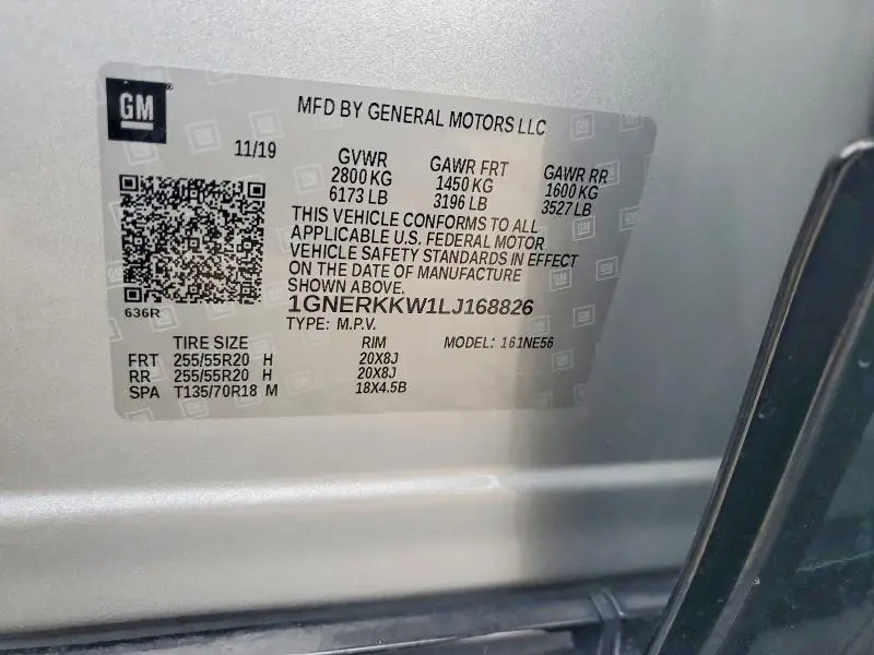 2020 CHEVROLET TRAVERSE PREMIER  