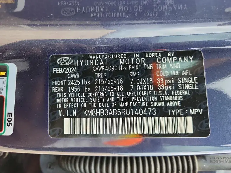 2024 HYUNDAI KONA SEL  