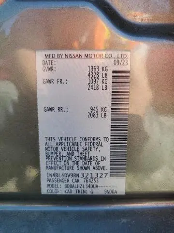 2024 NISSAN ALTIMA SV