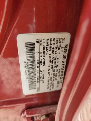 2018 NISSAN ROGUE SPORT S  