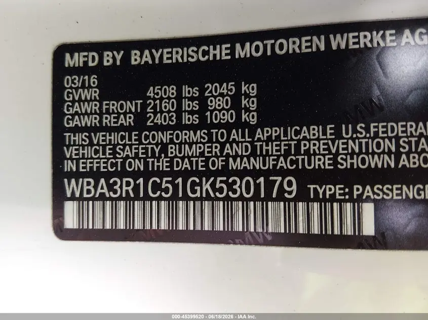 2016 BMW 435I  
