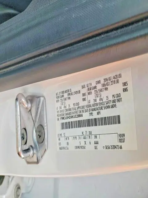 2019 FORD ESCAPE SEL  