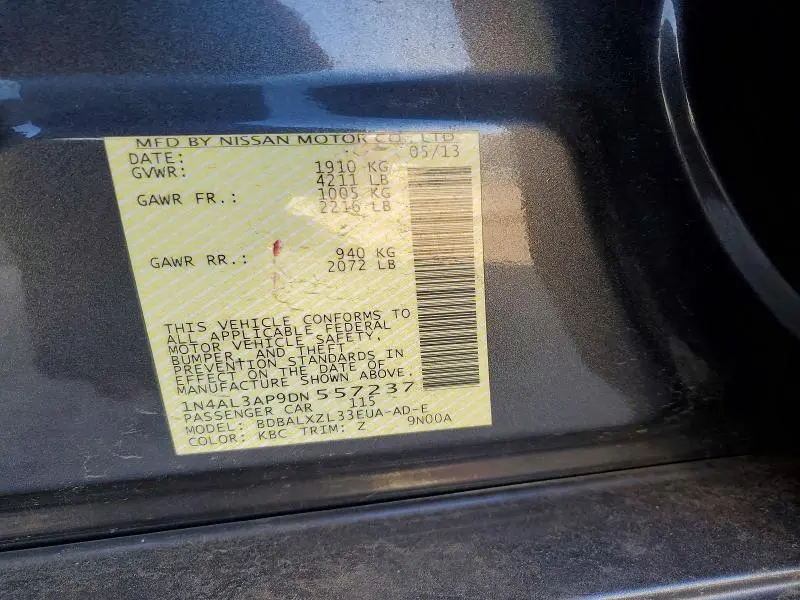 2013 NISSAN ALTIMA 2.5  