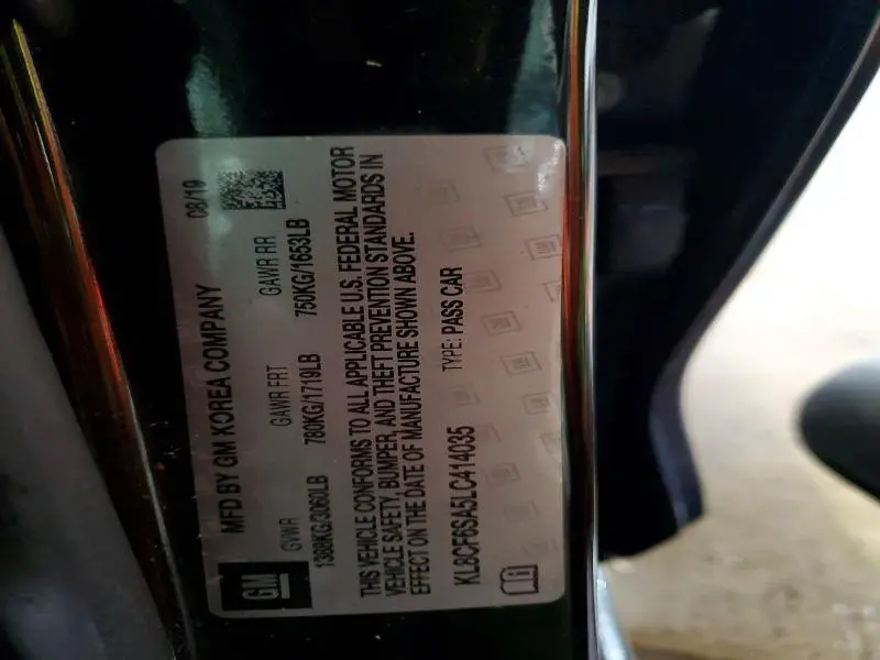 2020 CHEVROLET SPARK 2LT  