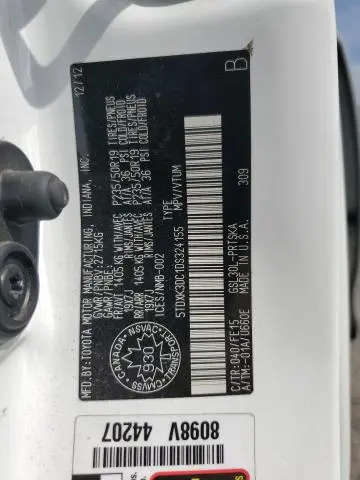 2013 TOYOTA SIENNA SPORT  