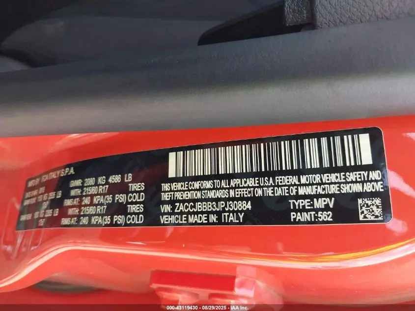 2018 JEEP RENEGADE LATITUDE 4X4