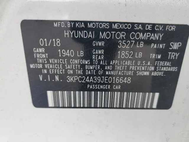 2018 HYUNDAI ACCENT SE  