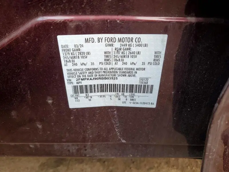 2024 FORD EDGE SEL  