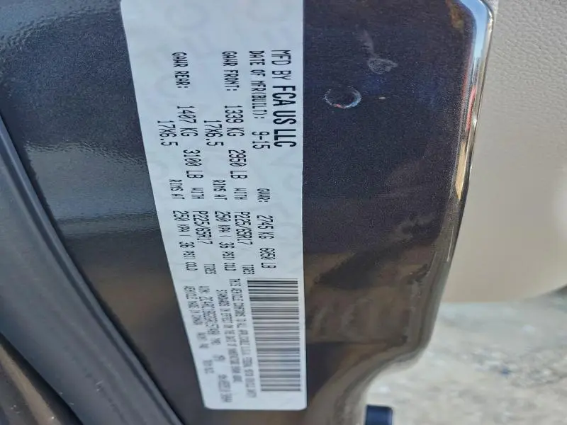 2016 CHRYSLER TOWN & COUNTRY TOURING  