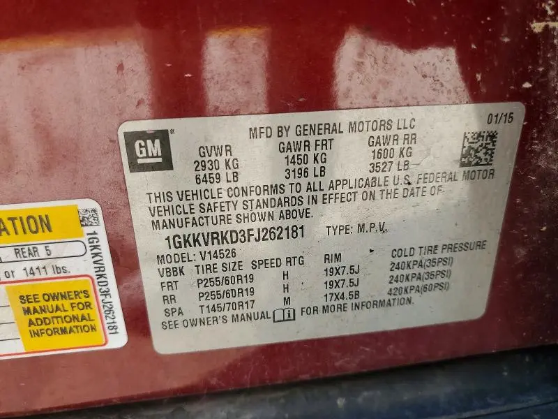 2015 GMC ACADIA SLT-1  