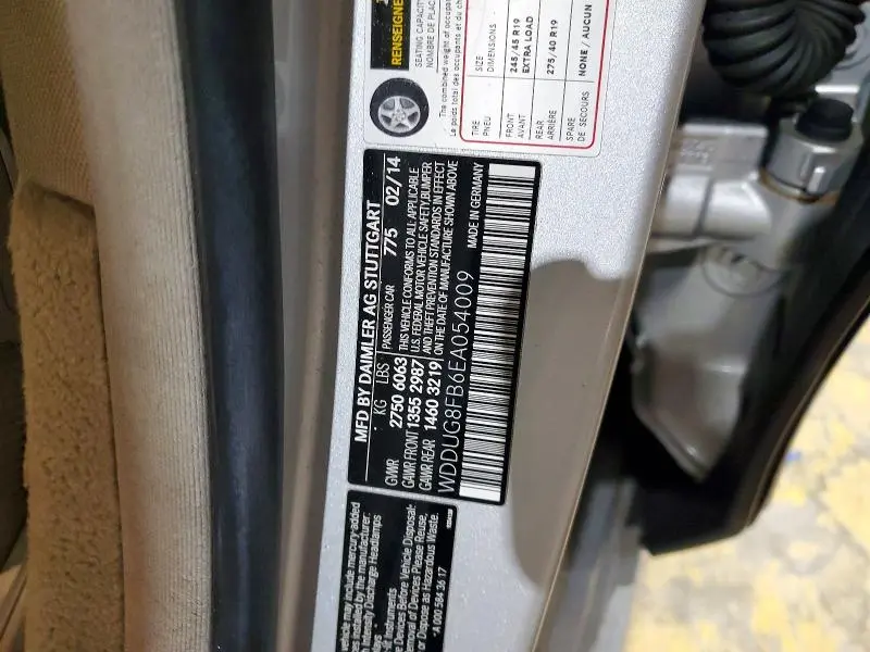 2014 MERCEDES-BENZ S 550 4MATIC  