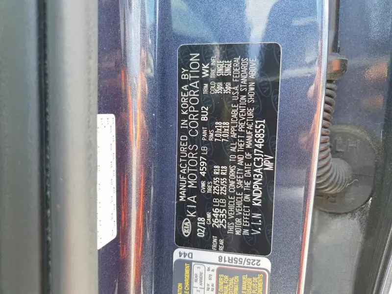 2018 KIA SPORTAGE EX  