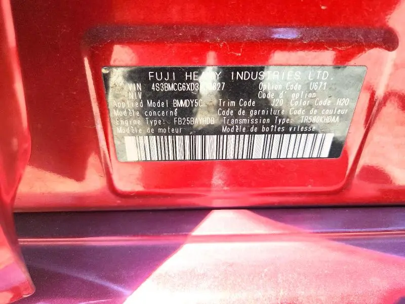 2013 SUBARU LEGACY 2.5I PREMIUM  