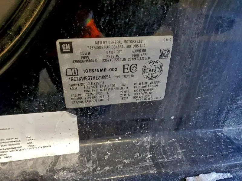 2017 CHEVROLET SILVERADO K2500 HEAVY DUTY LTZ  