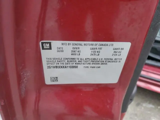 2010 CHEVROLET IMPALA LT  