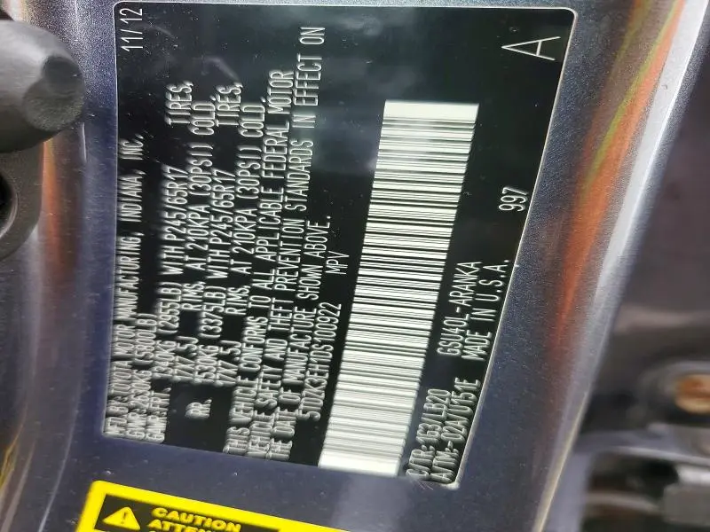 2013 TOYOTA HIGHLANDER BASE  