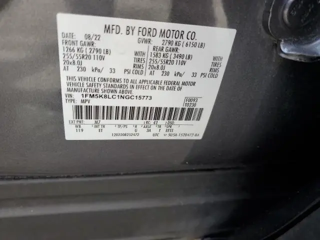 2022 FORD EXPLORER KING RANCH  