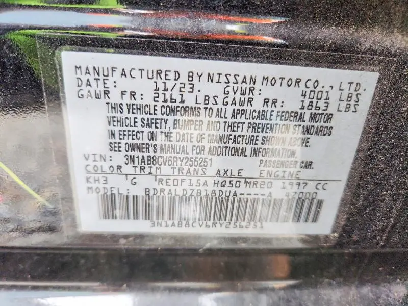 2024 NISSAN SENTRA SV  