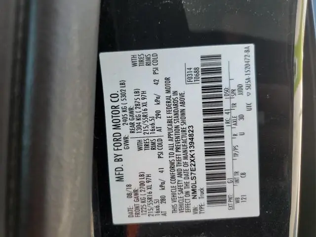 2019 FORD TRANSIT CONNECT XL  