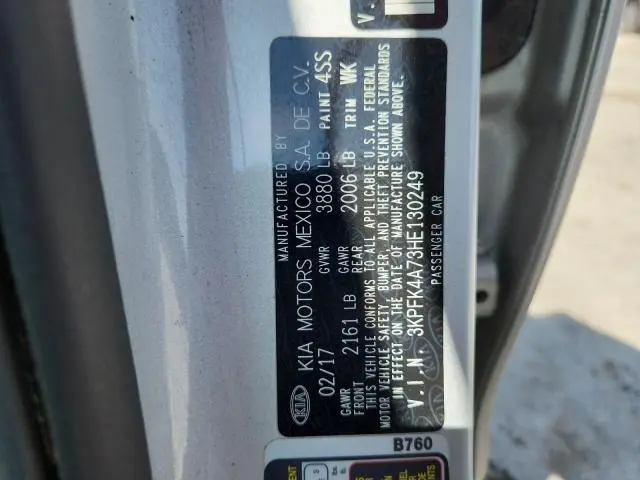 2017 KIA FORTE LX  