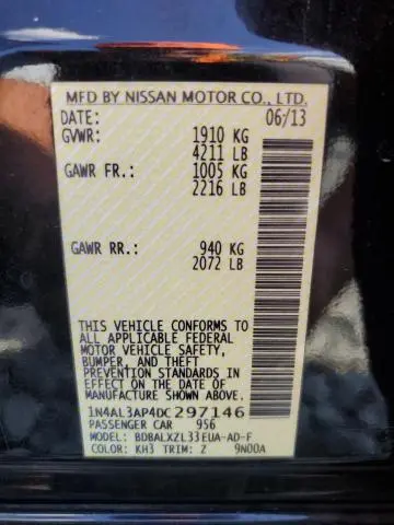 2013 NISSAN ALTIMA 2.5  