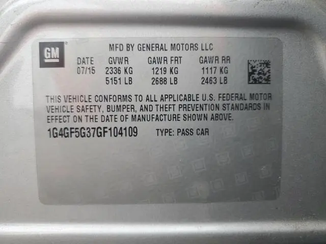 2016 BUICK LACROSSE PREMIUM  