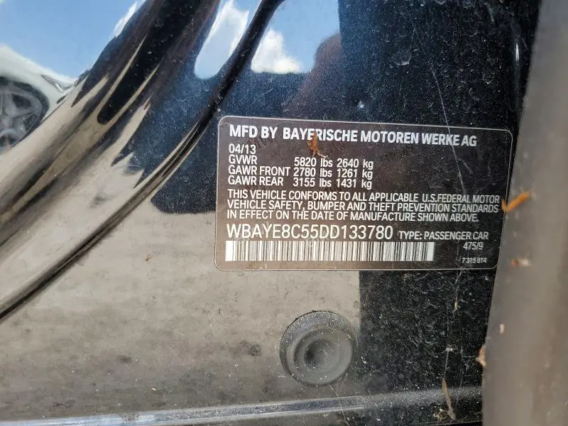 2013 BMW 750 LI  
