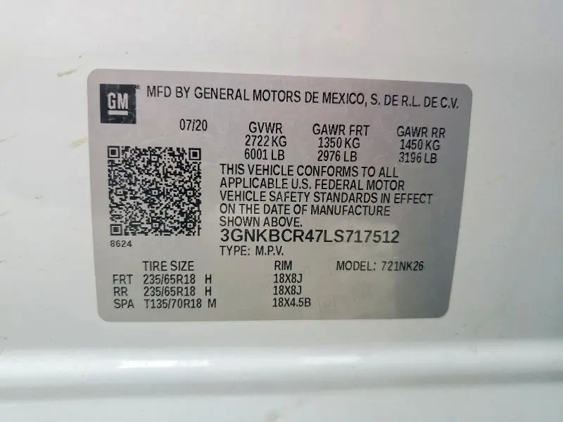 2020 CHEVROLET BLAZER 2LT  