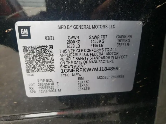 2021 CHEVROLET TRAVERSE LS  