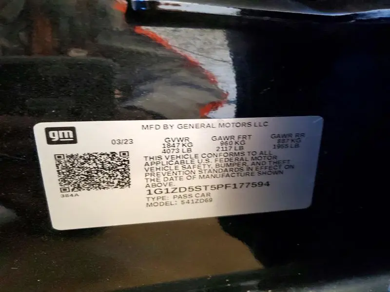 2023 CHEVROLET MALIBU LT  