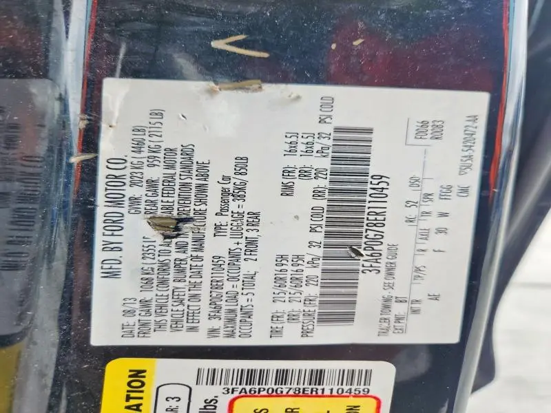 2014 FORD FUSION S  